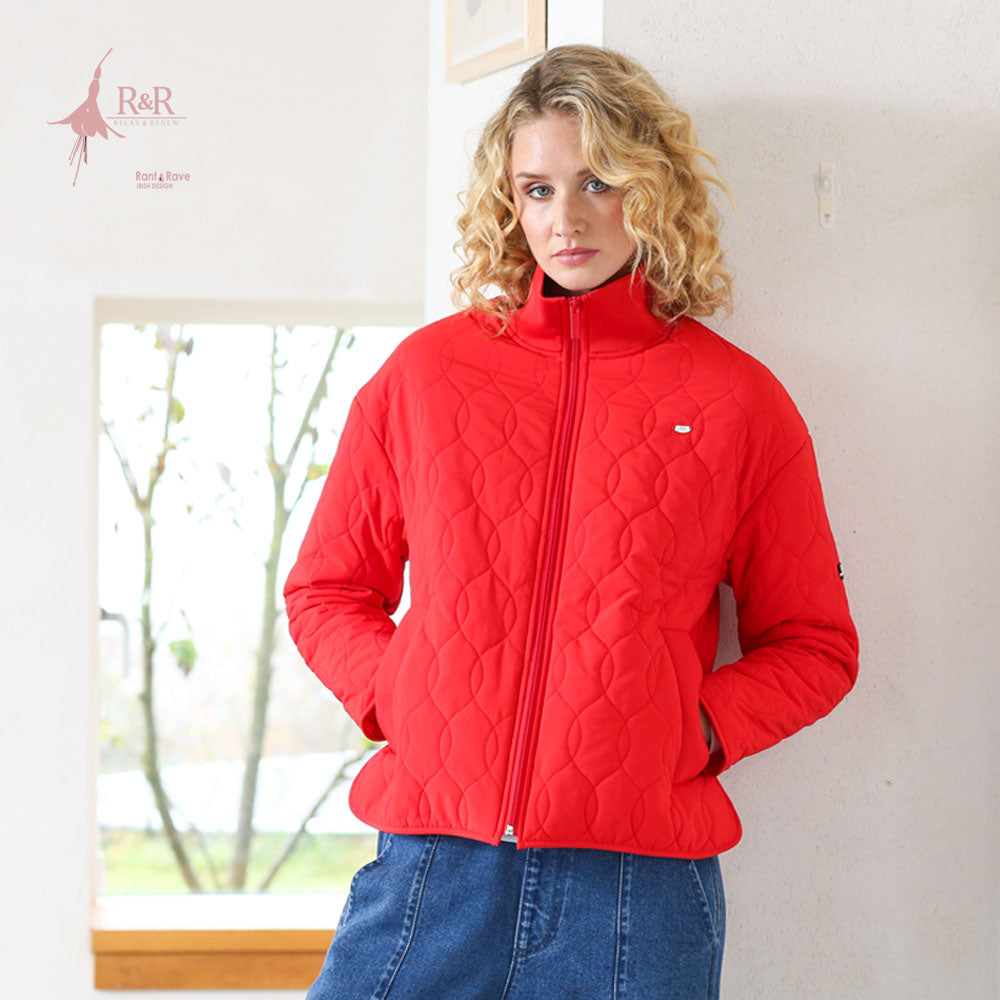 Ladies Relax & Renew Aine Tomato Jacket-Jacket Closed View