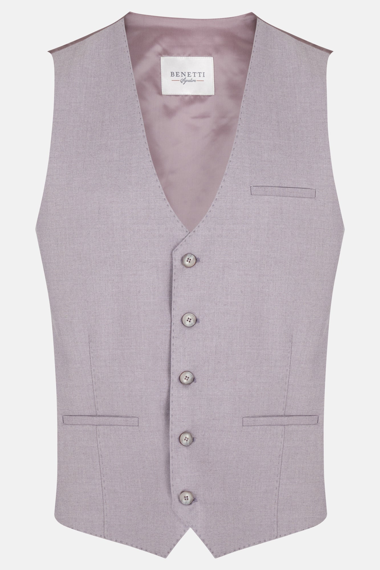 BENETTI Albert Blush Waistcoat BLUSH model front view