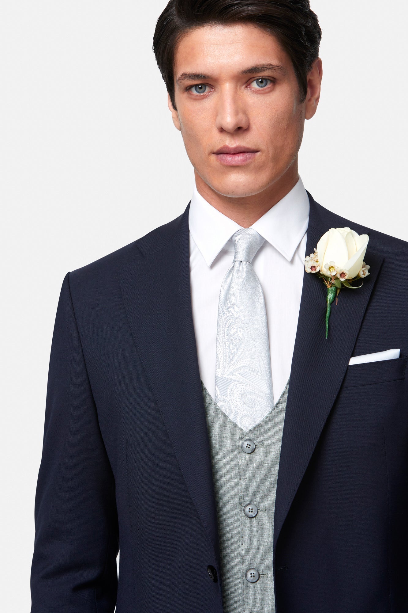 BENETTI Albert Sage Waistcoat Sage side view