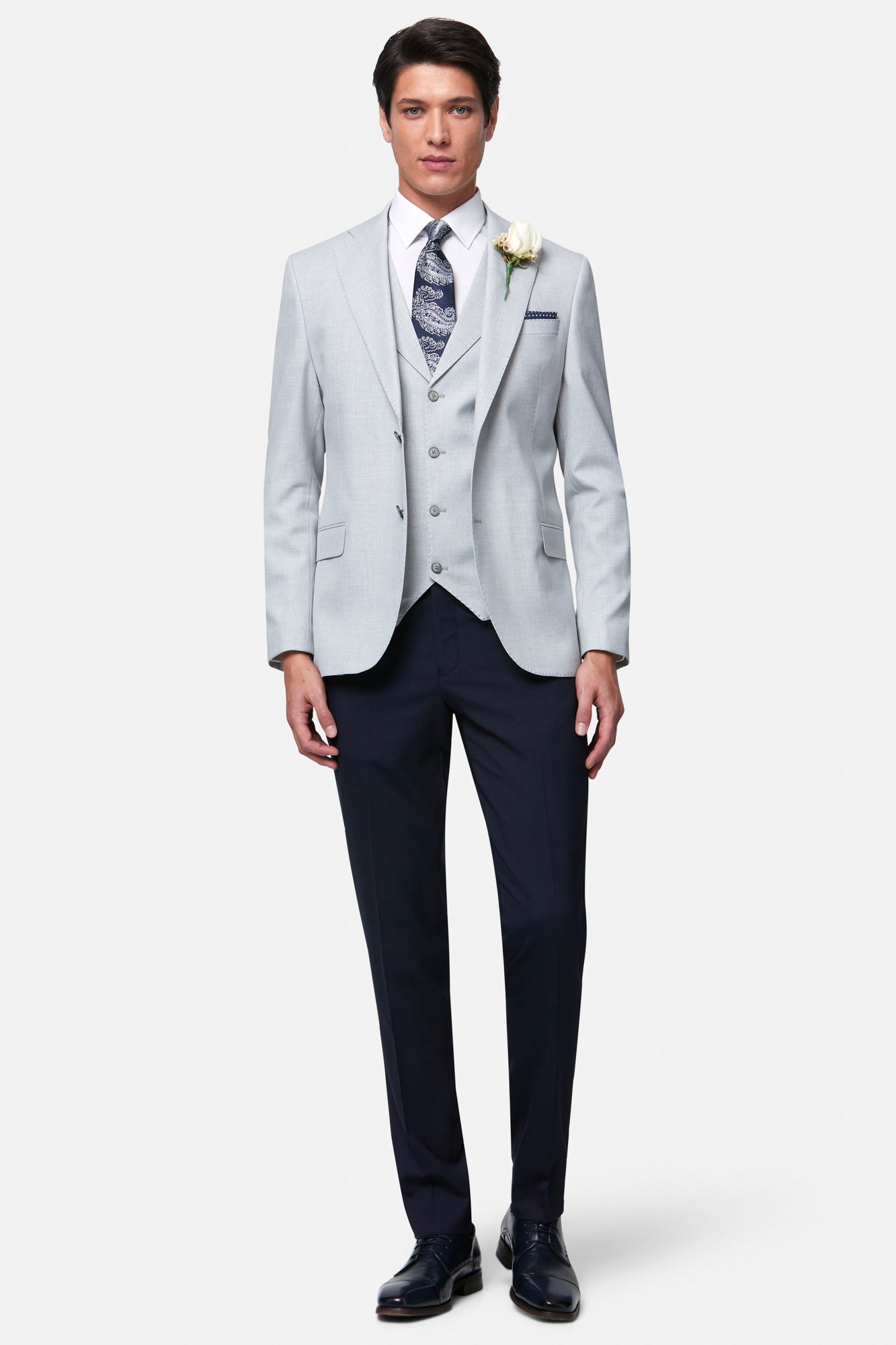 BENETTI Albert Silver Jacket SILVER flat front view