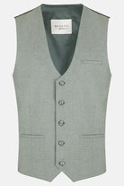 BENETTI Albert Sage Waistcoat Sage model front view
