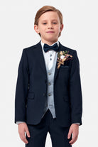 Benetti Boyswear Boys Albert Blue Waistcoat BLUE detail view