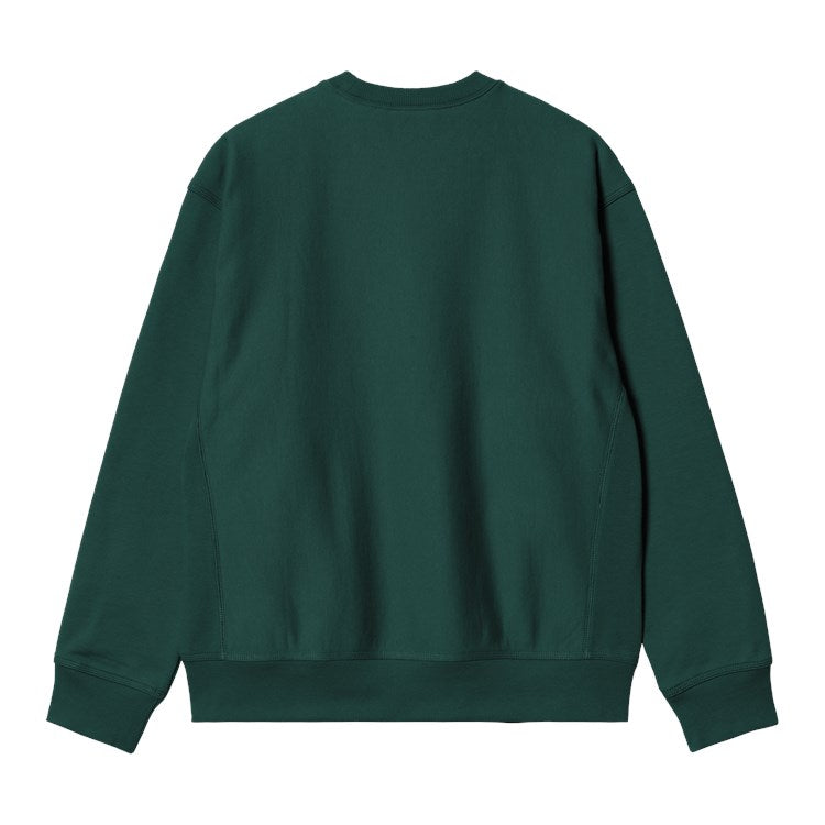 American Script Sweat-Dark Fir-Back view