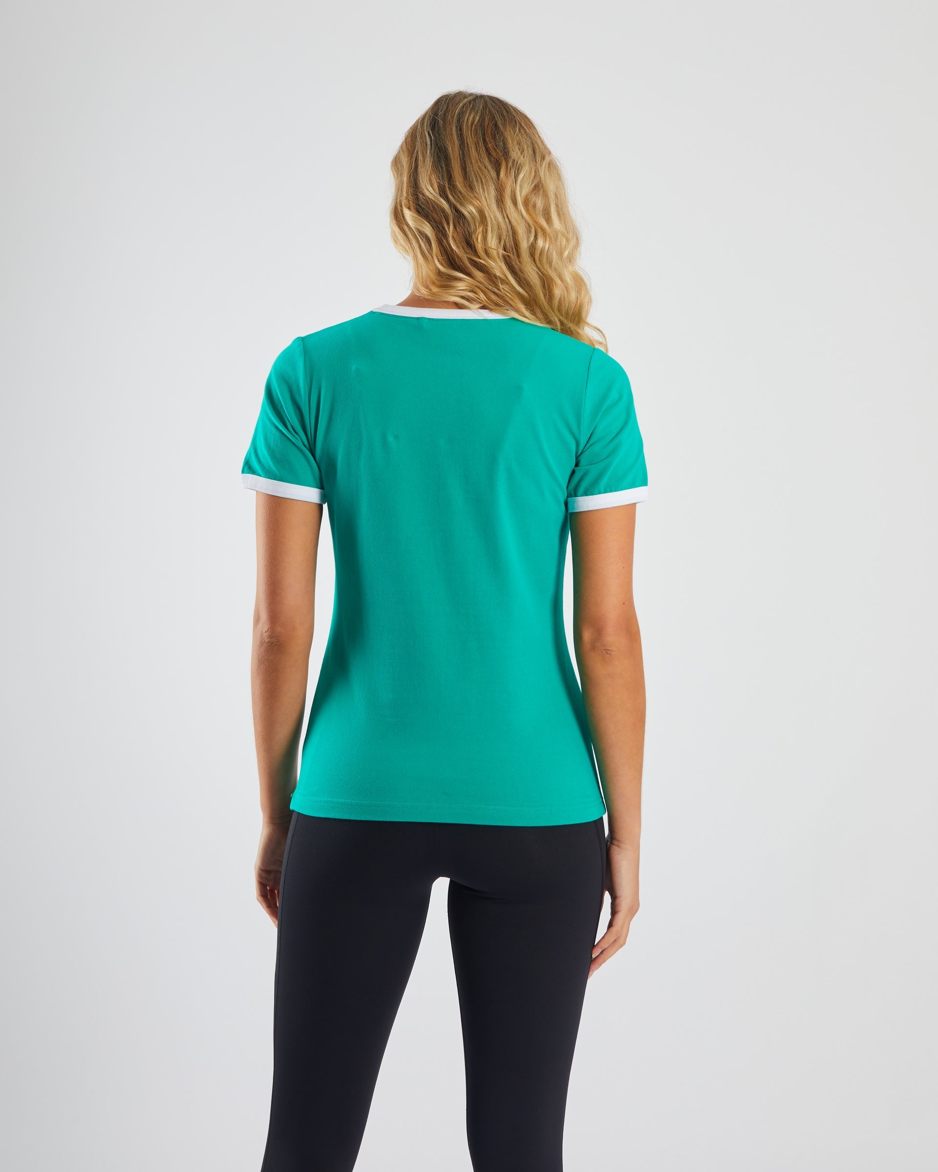 Ladies Anastasia T-Shirt - Spearmint Green-Model Back View