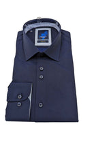 BENETTI Atlanta Formal Luxury Tapered Shirt WHITE back view