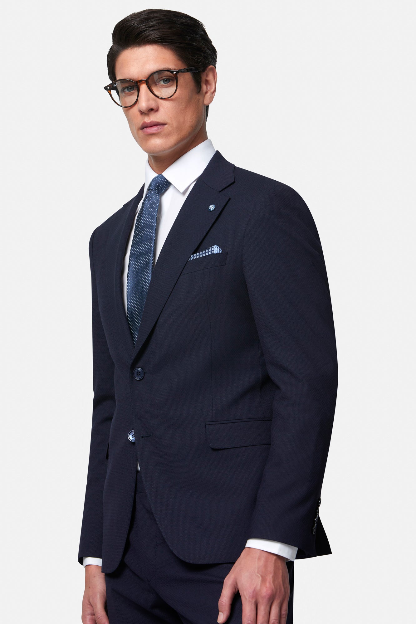 BENETTI Austin Navy Jacket Navy detail view