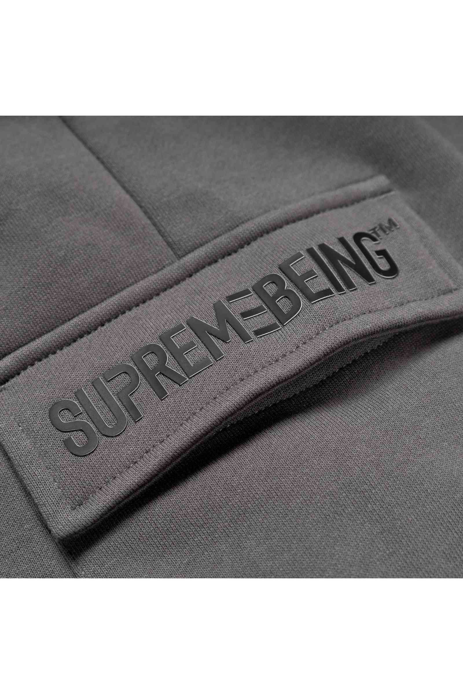 Supreme Being Gravity Dark Grey Jogger Dark Grey model front view