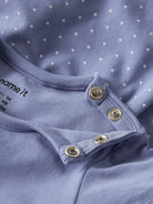 NAME IT Jabelle Short Sleeve Dress Purple Impression close up view