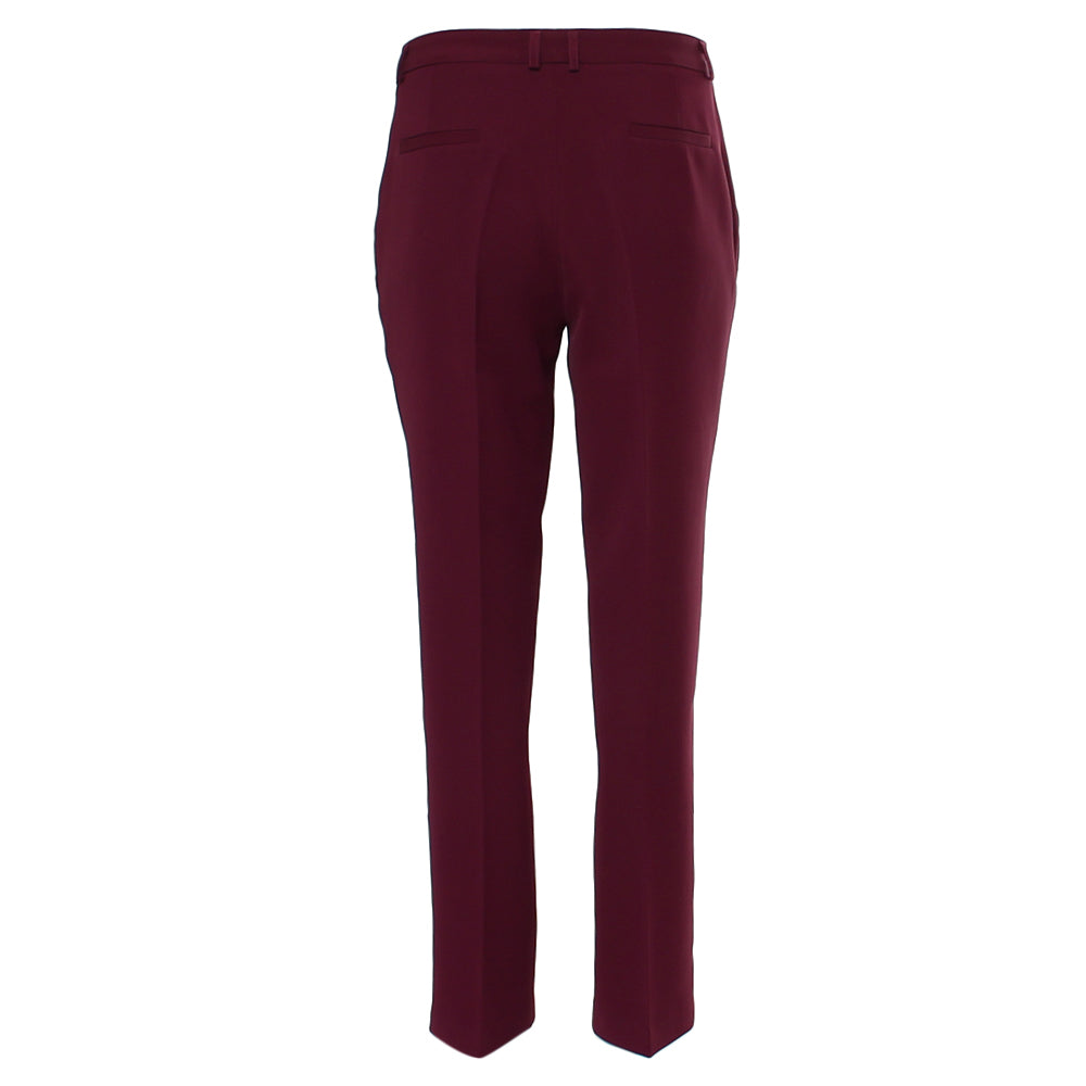 Ladies Bella Straight Leg Cranberry Trousers-Back View