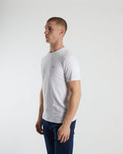 Diesel Basic Caden O Neck Tee White White close up view