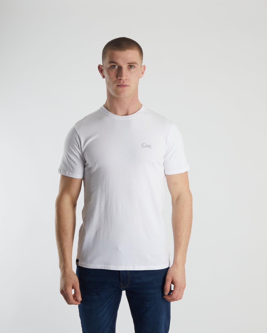 Basic Caden O Neck Tee White