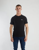 Diesel Basic Caden O Neck Tee Black Black front view