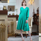 RANT & RAVE LADIES Bela Green Midi Dress Green front view