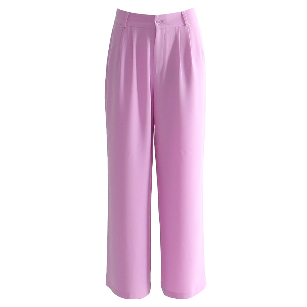 Pink pants on a white background