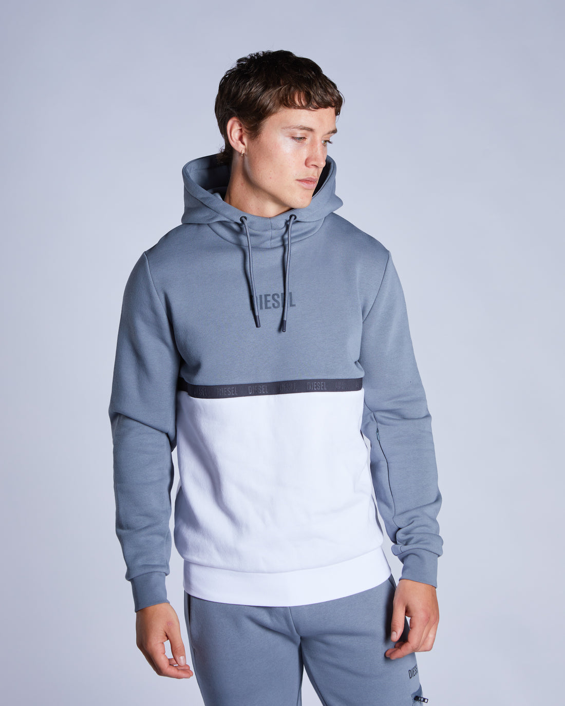 Men's Blaise Stormy Cloud Hoodie-Another Front View