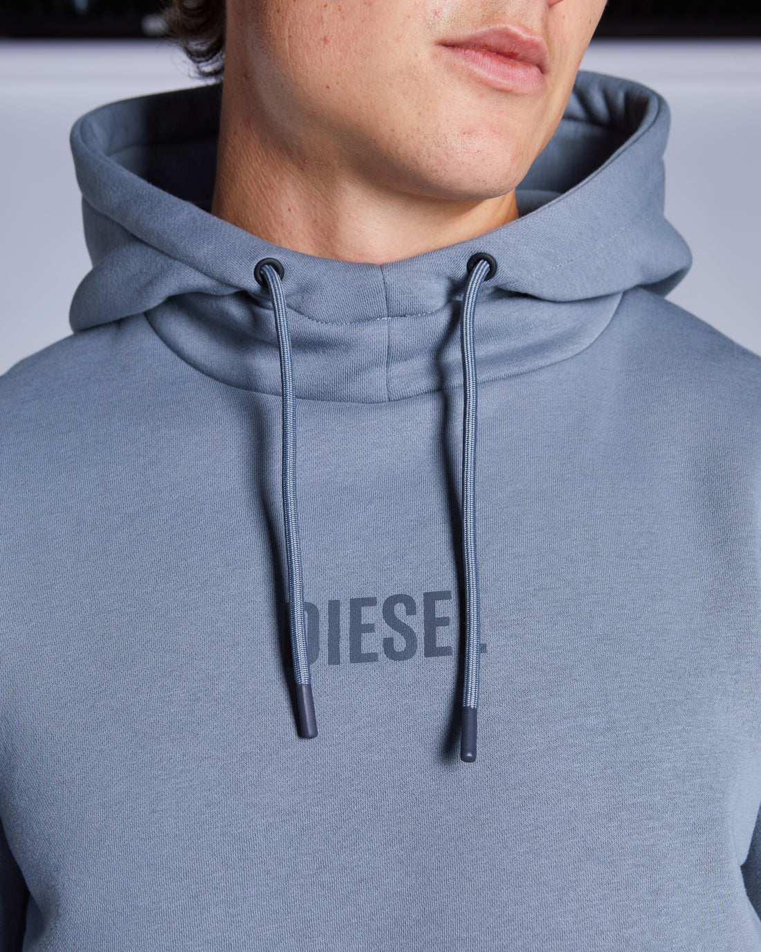 Men's Blaise Stormy Cloud Hoodie-Logo View