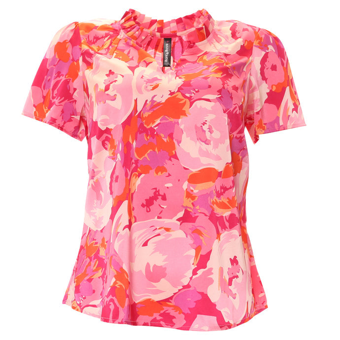 Ladies Blackely Pink Top-Front View