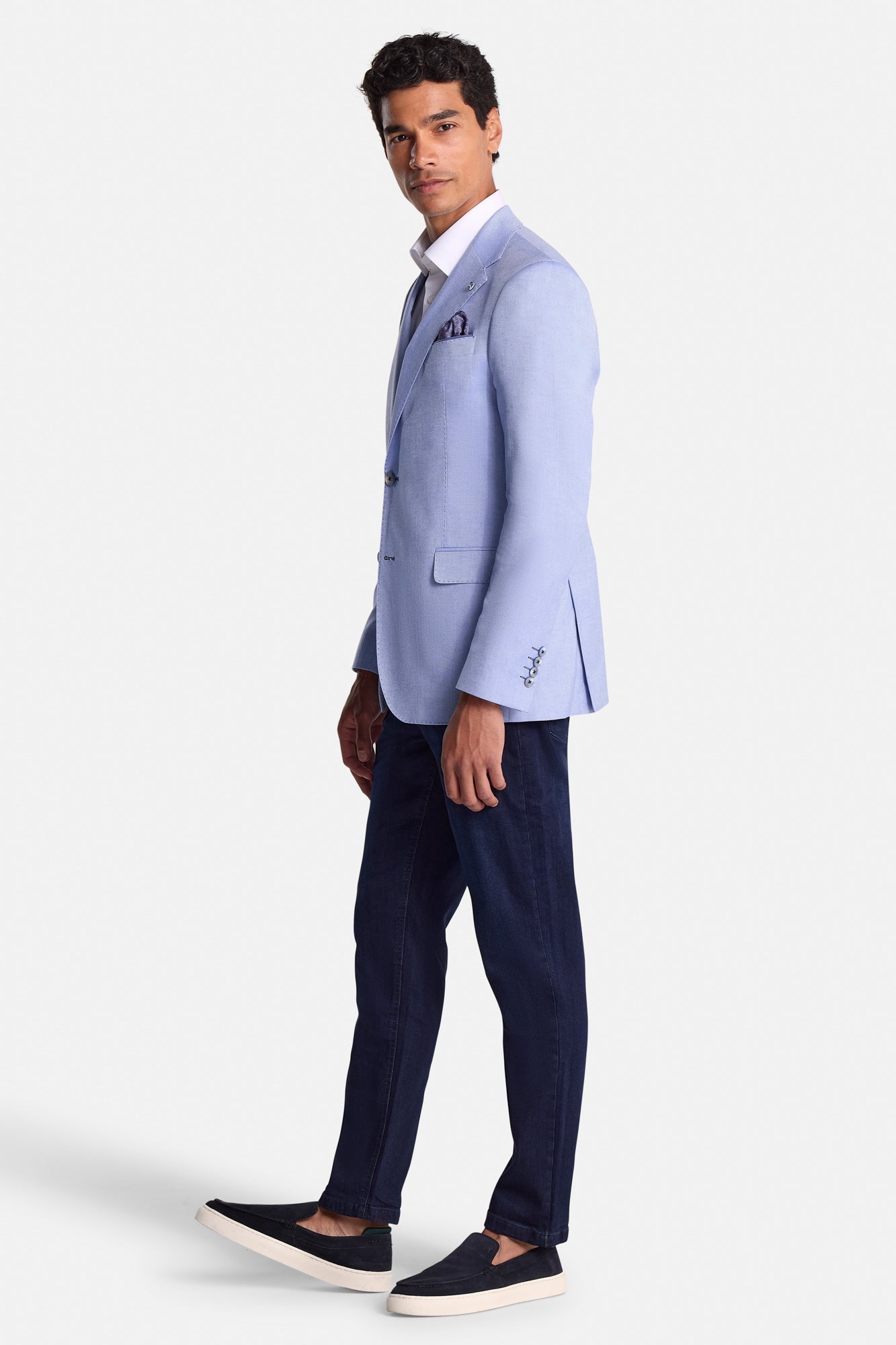 Men's Challet Sky Blazer-Model Side View