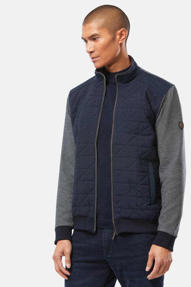 Adam Zip Navy Grey Jacket