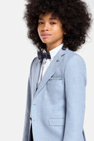 Benetti Boyswear Harold Ice 3 Piece Boys Suit ICE back view