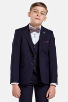 Benetti Boyswear Boys Antoine Navy Jacket Navy front view