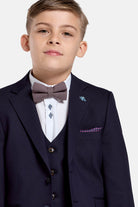 Benetti Boyswear Antoine Navy Boys Waistcoat Navy front view