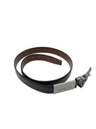 BENETTI Benetti Reversible Black Tan Belt Black/Tan model front view