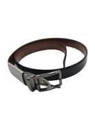 BENETTI Benetti Reversible Black Tan Belt Black/Tan detail view