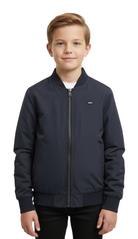 DIESEL KIDS Bishop Navy Boys Jacket Navy model front view