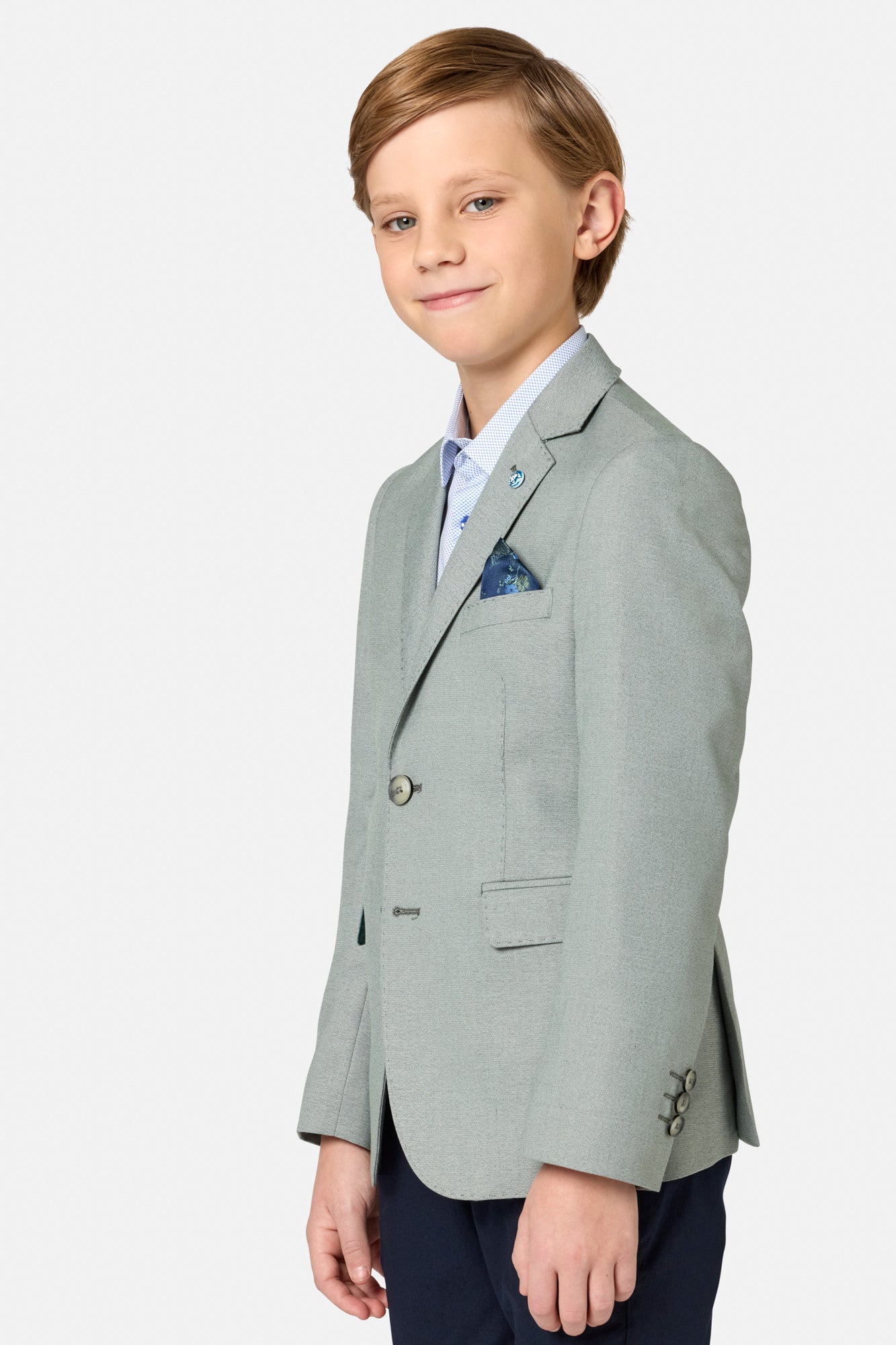 Benetti Boyswear Albert Boys Sage Blazer Sage detail view