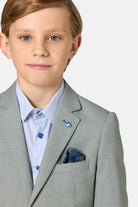 Benetti Boyswear Albert Boys Sage Blazer Sage back view