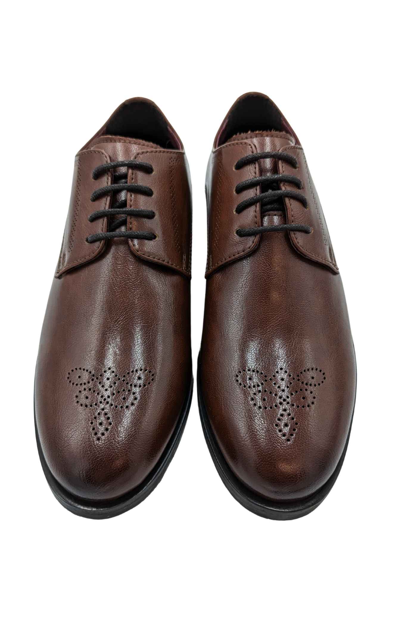 Benetti Boyswear Boys Conor Shoe COGNAC detail view