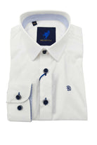 Benetti Boyswear Boys Leo 2 White Shirt WHITE front view