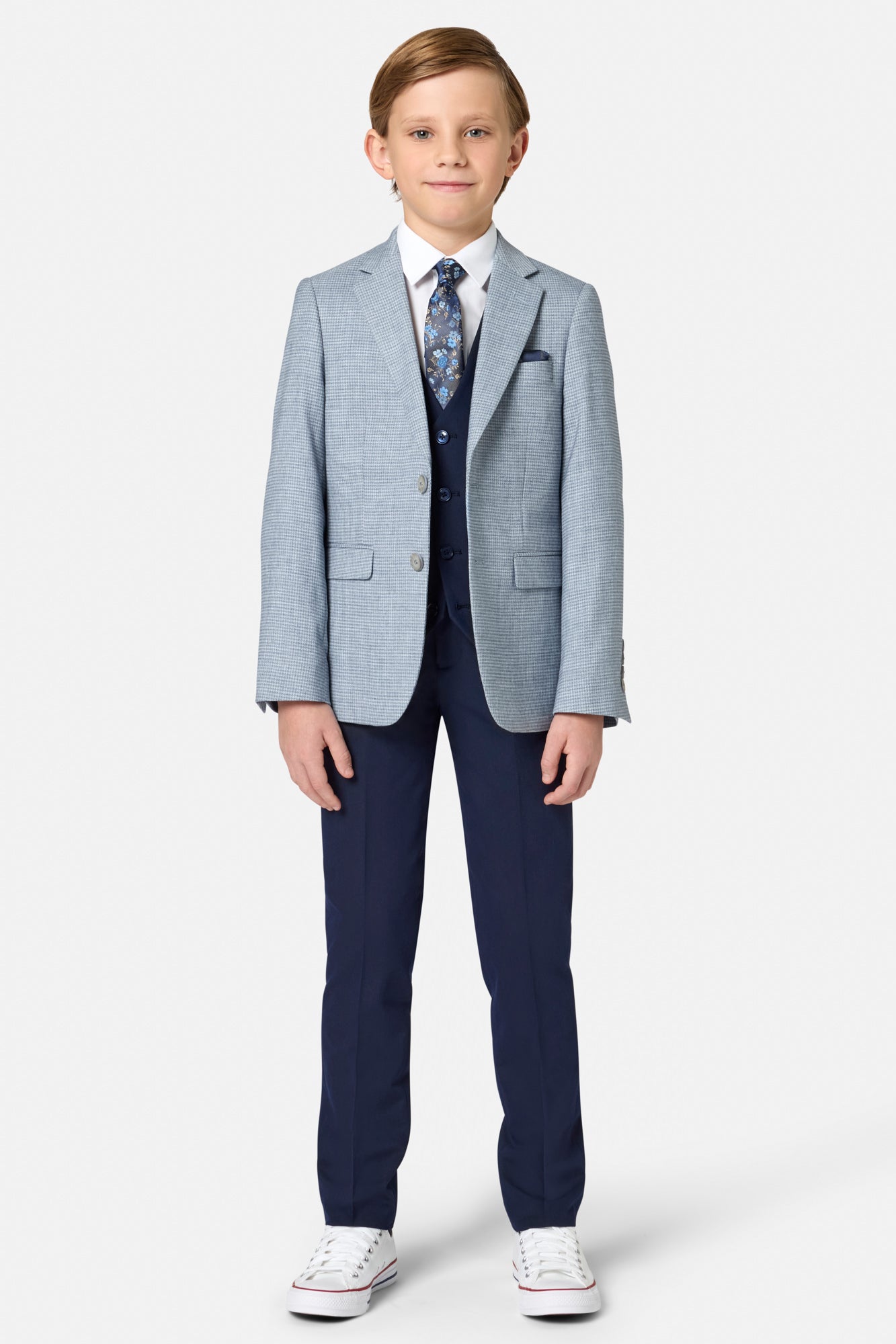 Benetti Boyswear Lucas Boys Blue Blazer BLUE back view