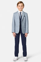 Benetti Boyswear Lucas Boys Blue Blazer BLUE back view
