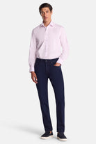 BENETTI Brad Tapered Fit Pink Shirt Pink model front view