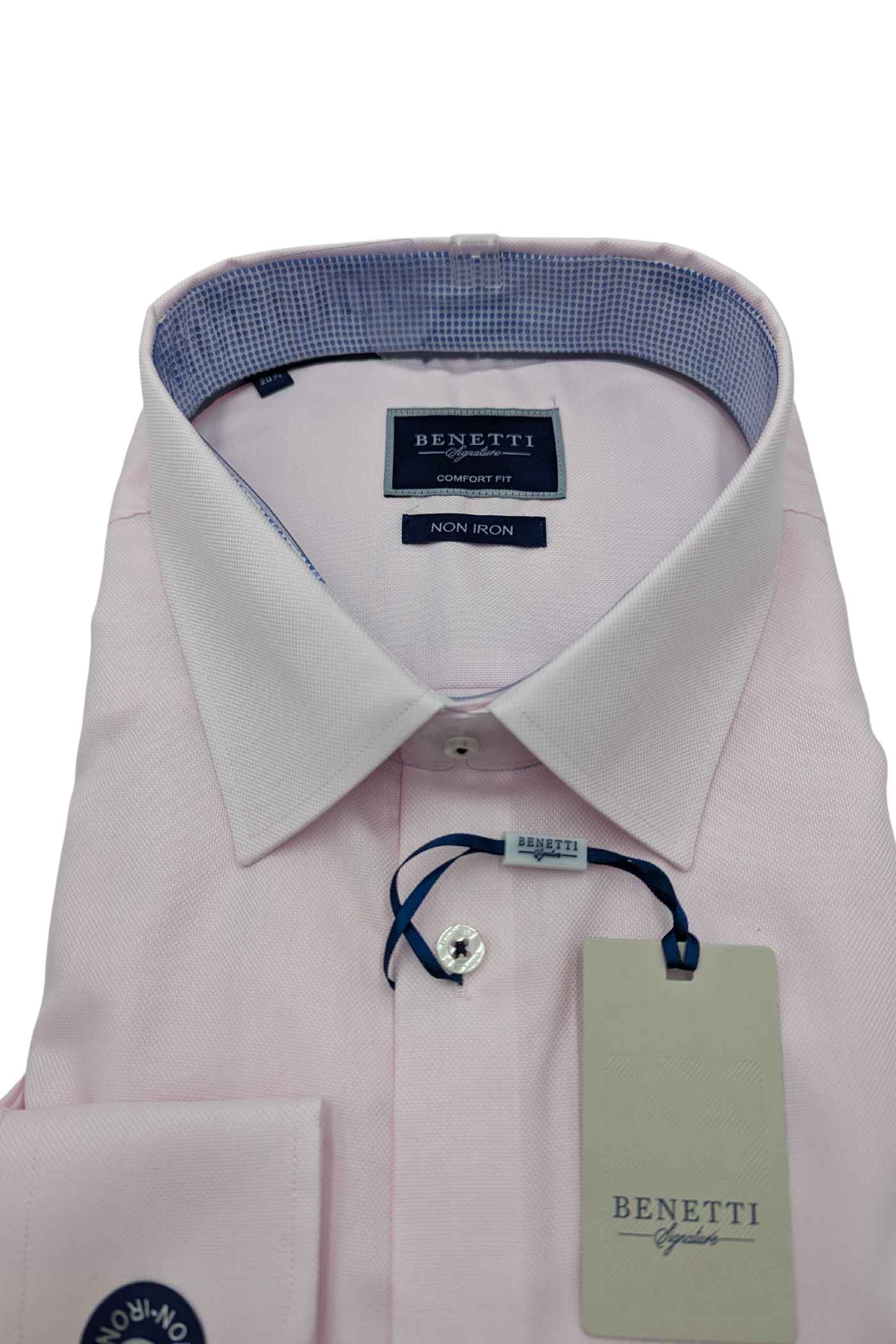 Brad Comfort Fit Pink Shirt-Fabric view