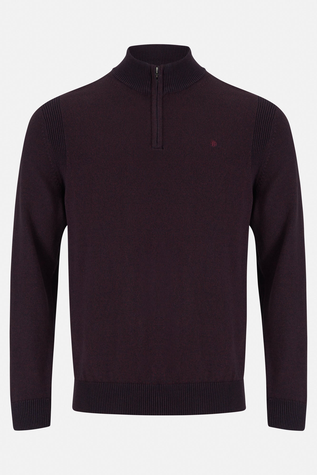 Bronsa 1/4 Zip  Bordo Knit 