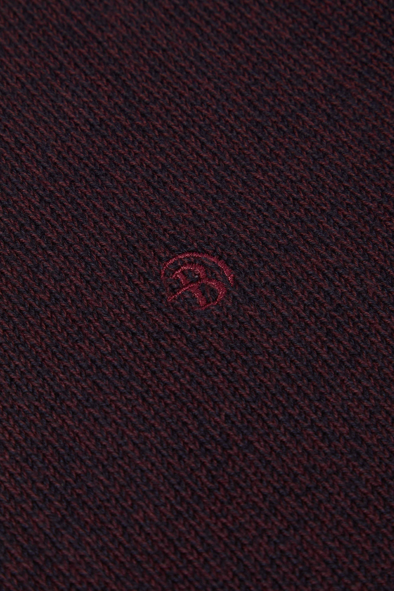 Bronsa 1/4 Zip  Bordo Knit -Chest logo