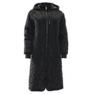 RANT & RAVE LADIES Relax & Renew Casey Longline Black Coat BLACK back view