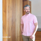 Kenrow Menswear Casey Pink Oxford Shirt PINK detail view