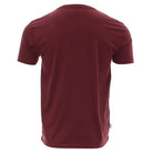 Kenrow Connor Tee in maroon, back view showing plain rear and short sleeves