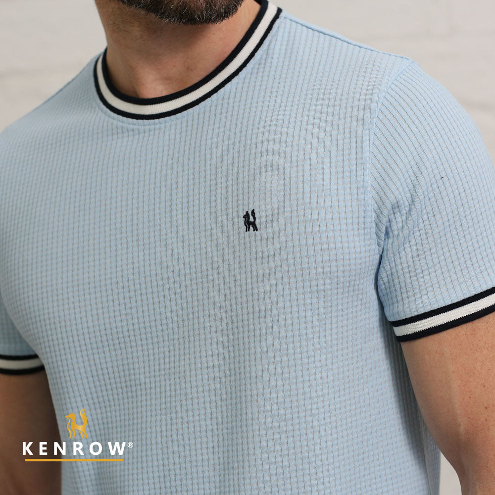 Kenrow Menswear Cormac Sky Tee SKY back view