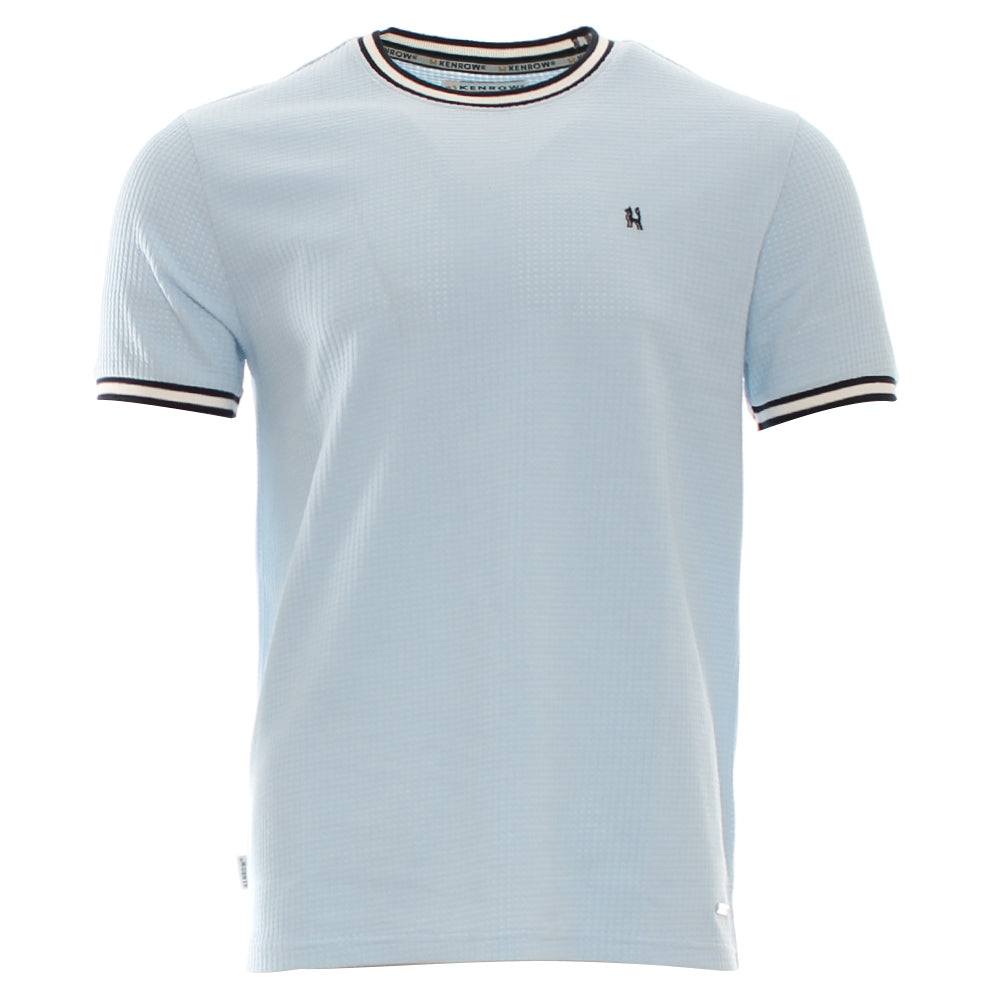 Kenrow Menswear Cormac Sky Tee SKY detail view