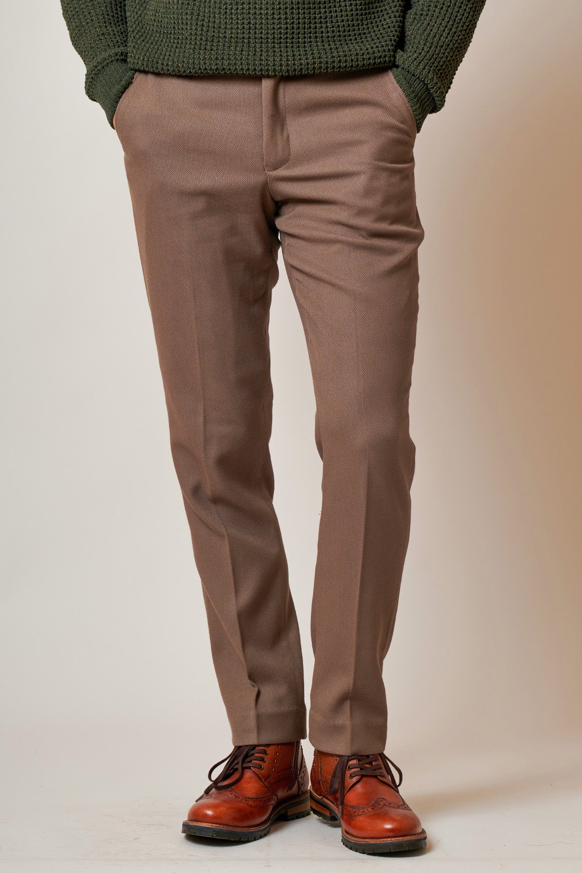 MARC DARCY HM5 Tan Trousers TAN front view