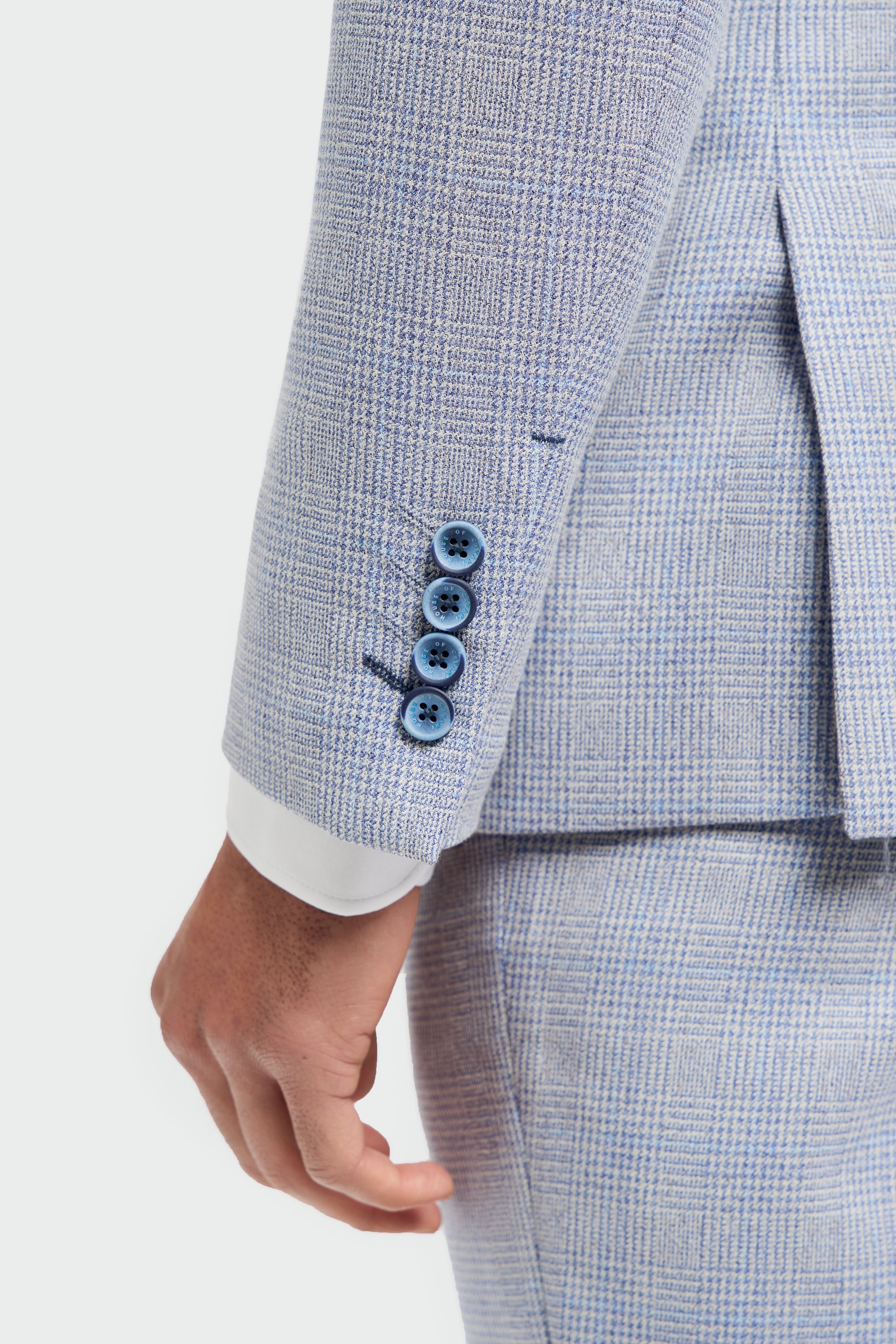 House of Cavani Caridi Blazer - Sky Sky side view
