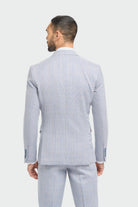 House of Cavani Caridi Blazer - Sky Sky flat front view