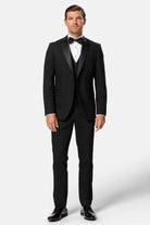 BENETTI Carnaby Lester Fit Tuxedo Black Jacket BLACK detail view