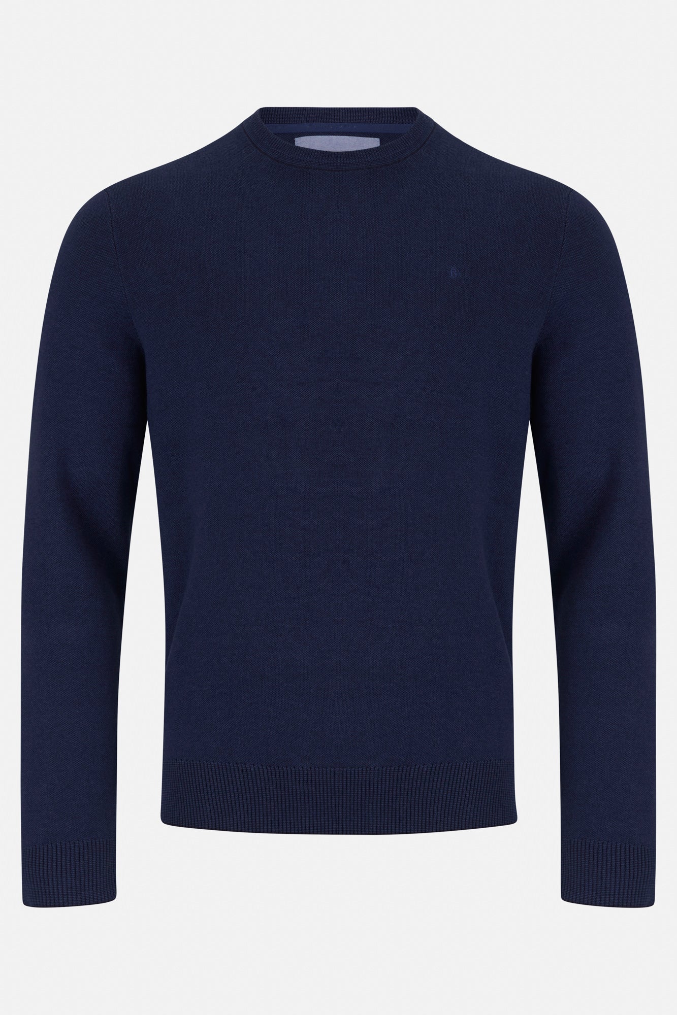 Men's Carson Crew Neck Knit - Indigo-Front View