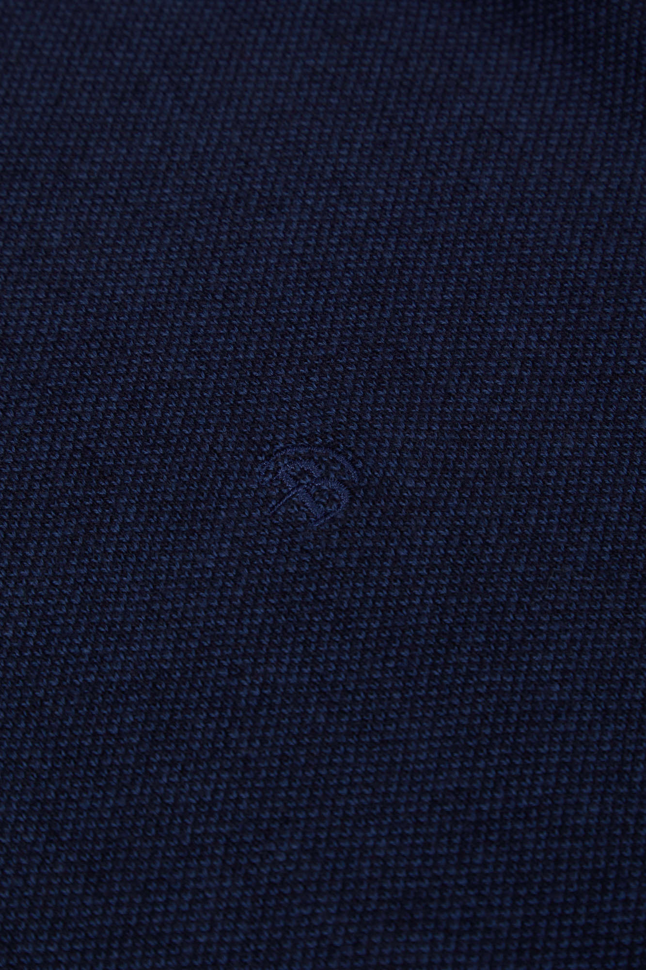 Men's Carson Crew Neck Knit - Indigo-Close Up View